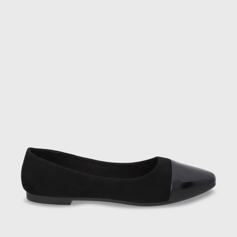 Ballerina Plano Negro Mujer 54020 Gotta-0