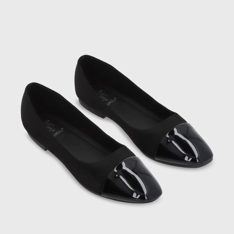 Ballerina Plano Negro Mujer 54020 Gotta-2
