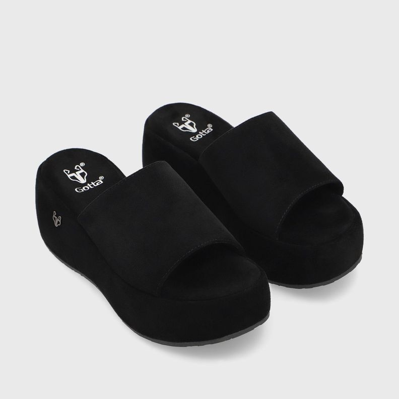 Sandalia Negra Mujer 45824 Gotta-2