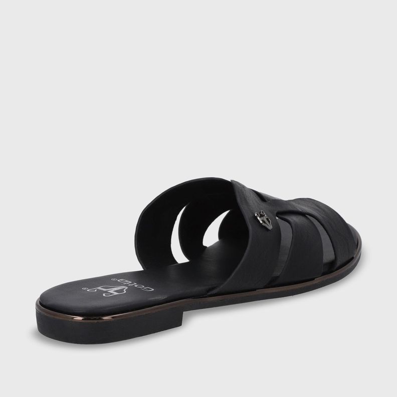 Sandalia Plano Negro Mujer 55210 Gotta-4