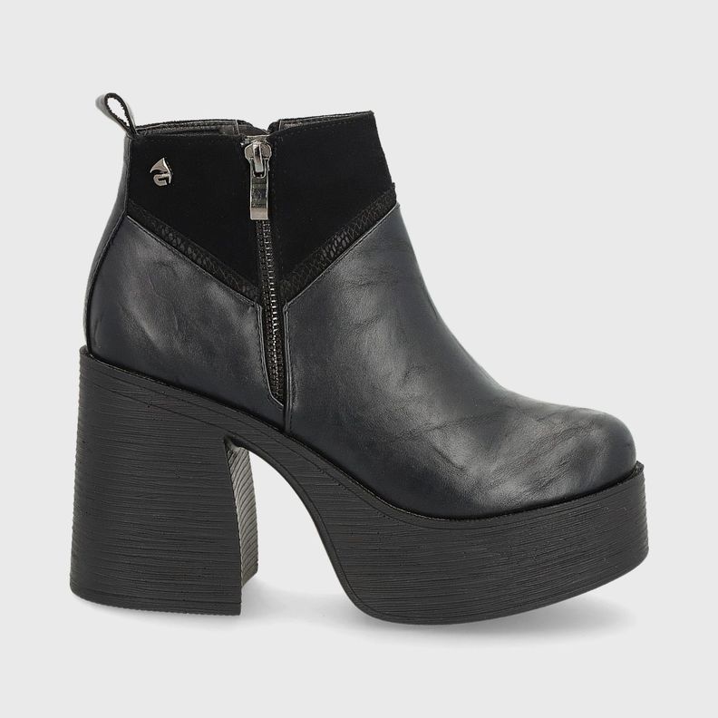 Botín Plataforma Negro Mujer 25630 Gotta-0