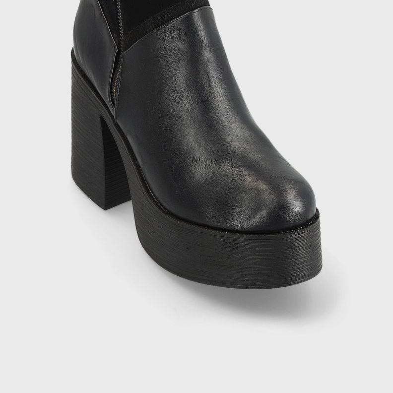 Botín Plataforma Negro Mujer 25630 Gotta-5