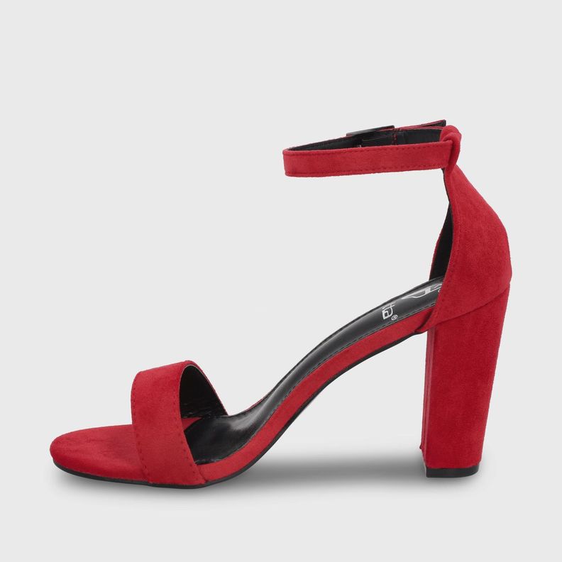 Sandalia Taco Mujer Roja 86123 Gotta-3