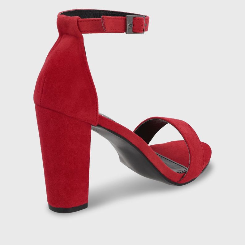 Sandalia Taco Mujer Roja 86123 Gotta-4