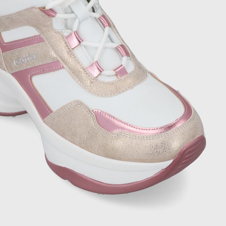 Zapatilla Plataforma Rosada  Mujer 13162 Gotta-5