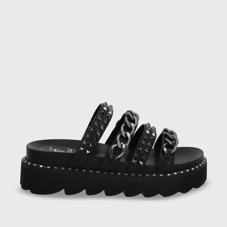 Sandalia Negra Mujer 1573A Gotta-0