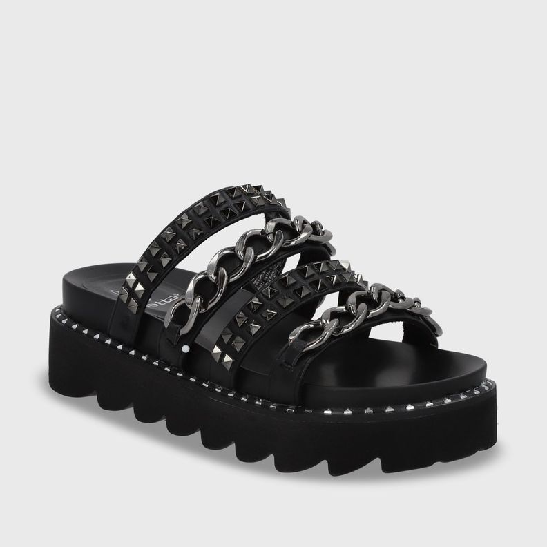 Sandalia Negra Mujer 1573A Gotta-1