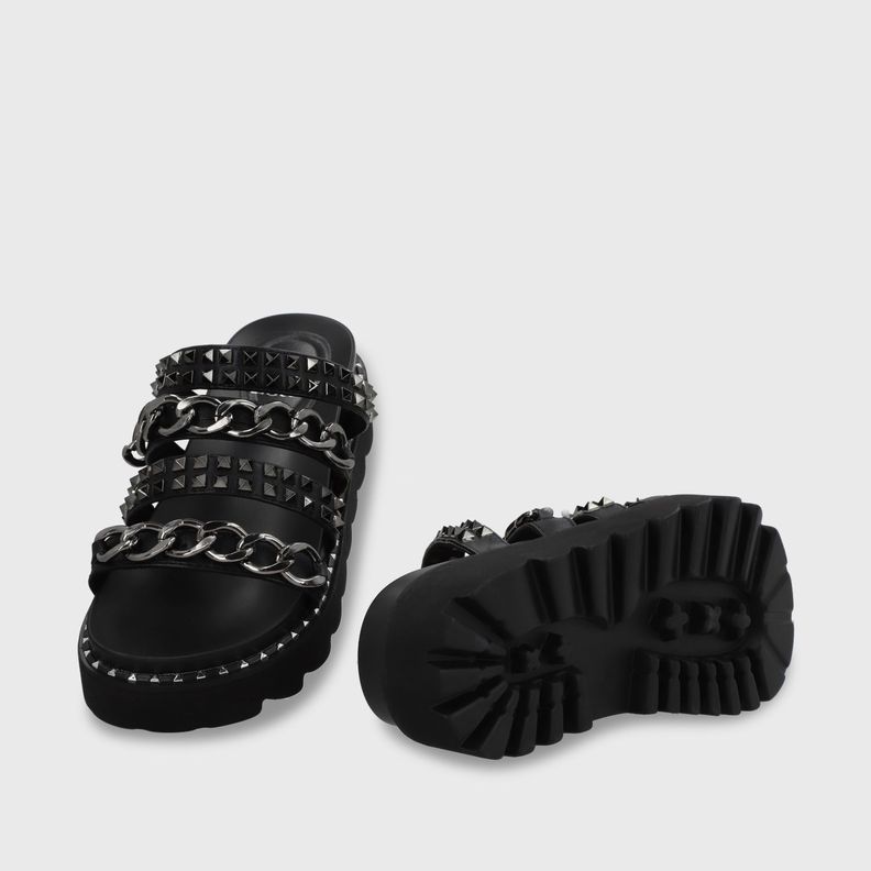 Sandalia Negra Mujer 1573A Gotta-5