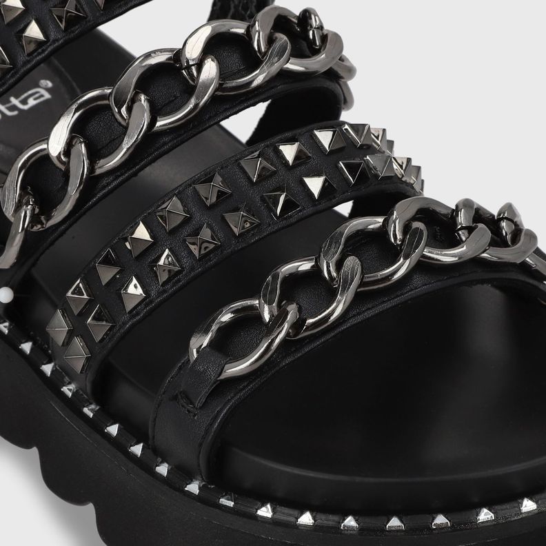 Sandalia Negra Mujer 1573A Gotta-6