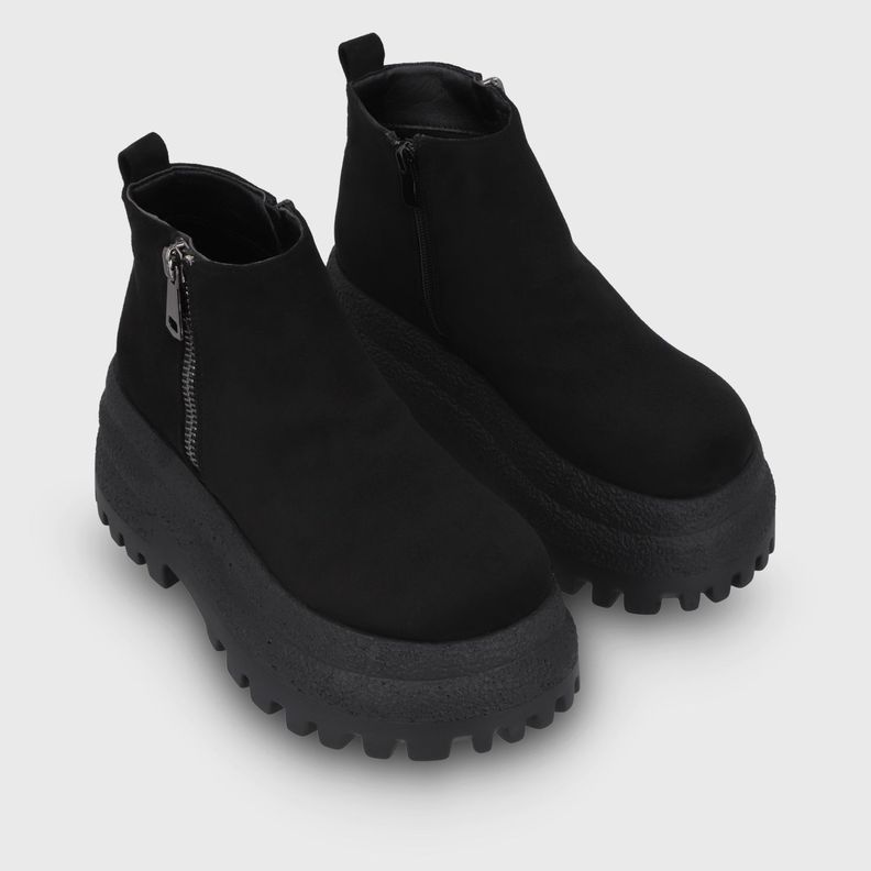 Botin Plataforma Negro Mujer 55293 Gotta-2