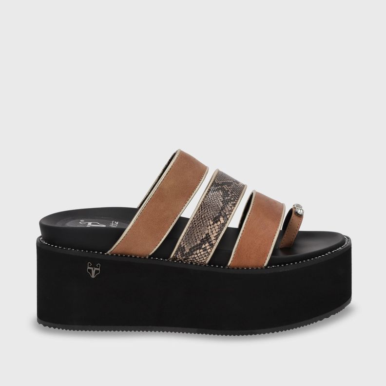 Sandalia Plataforma Beige Mujer 15662 Gotta-0