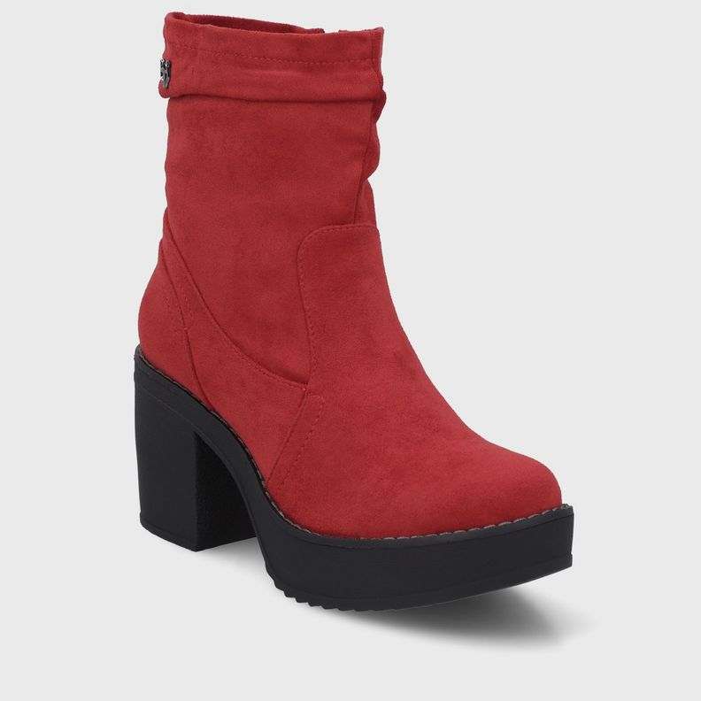 Botin Taco Rojo Mujer C7330 Gotta-1