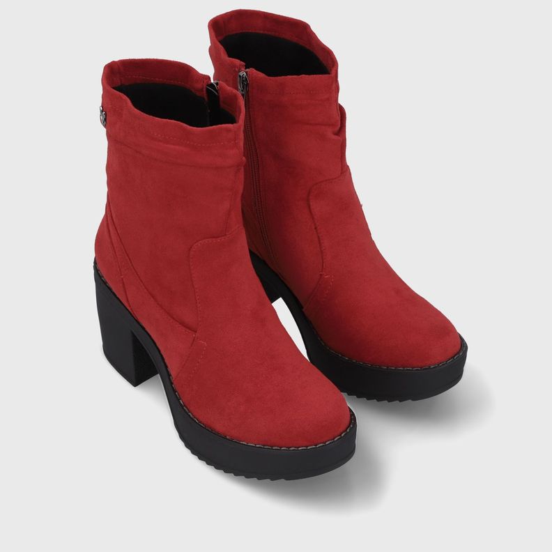 Botin Taco Rojo Mujer C7330 Gotta-2