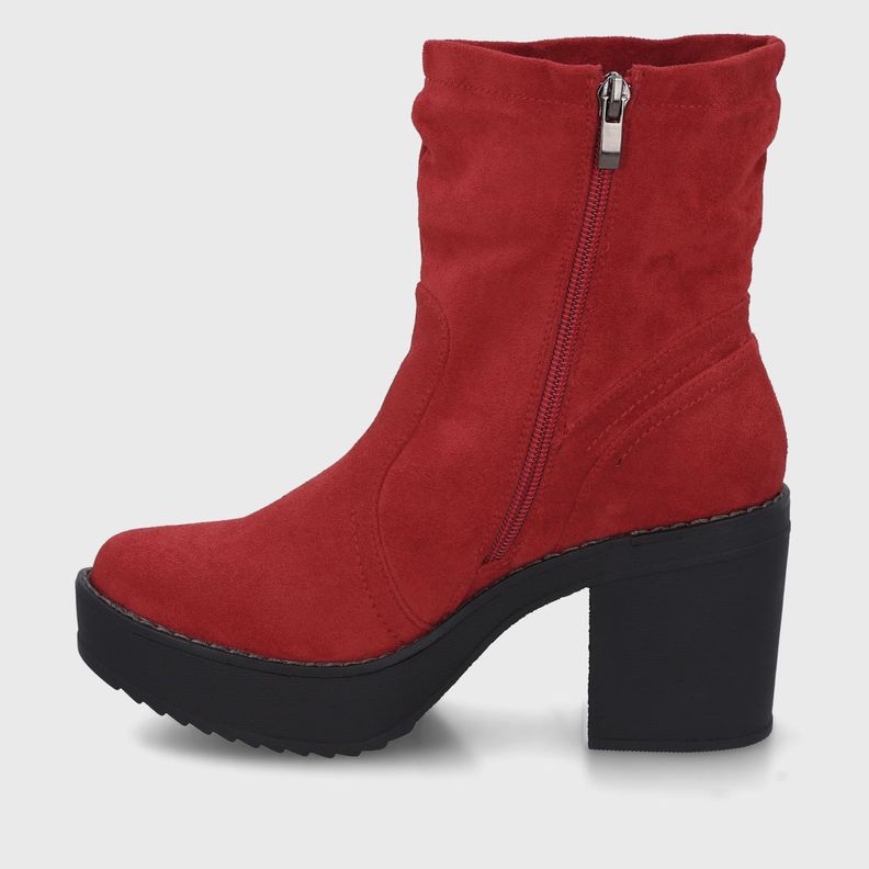 Botin Taco Rojo Mujer C7330 Gotta-3