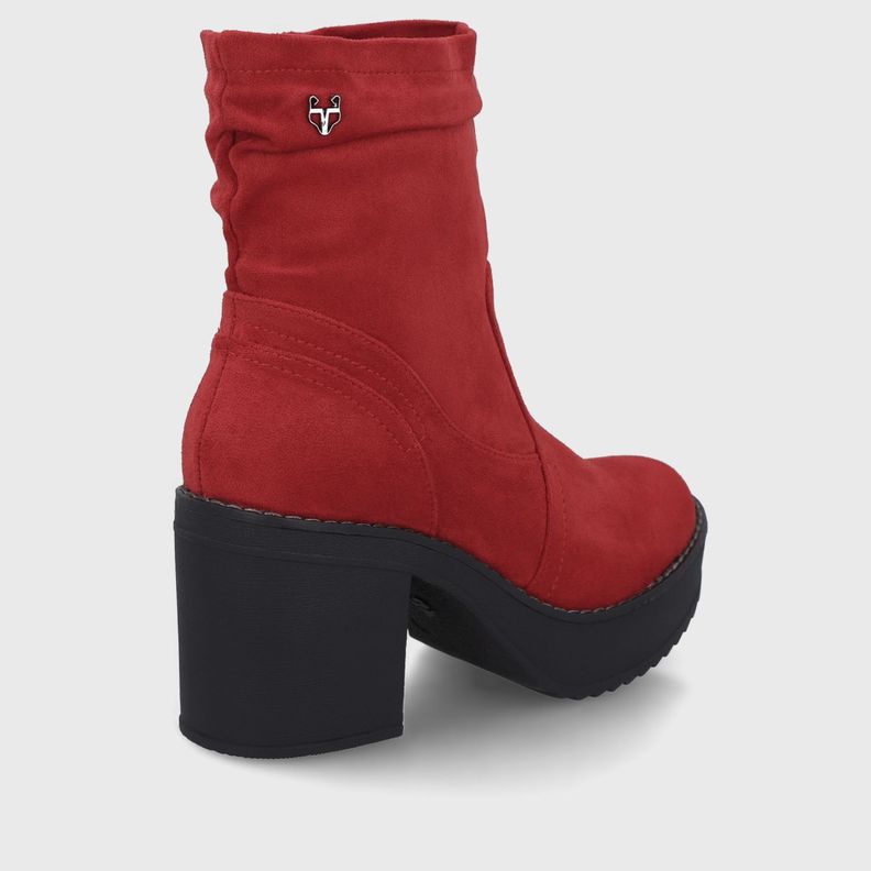 Botin Taco Rojo Mujer C7330 Gotta-4