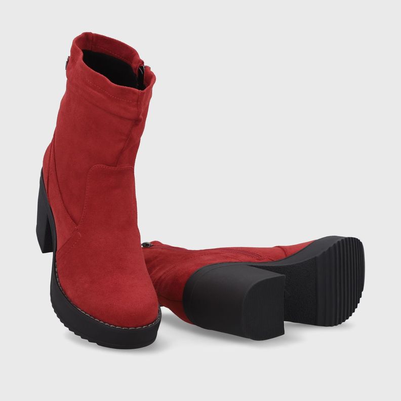 Botin Taco Rojo Mujer C7330 Gotta-6