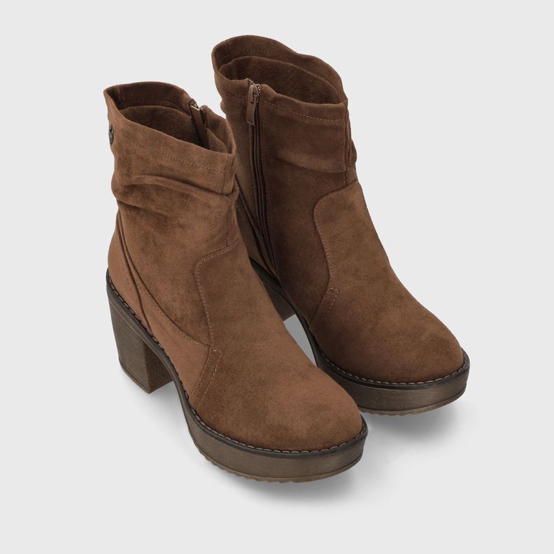 Botin Taco Café Mujer C7330 Gotta-2