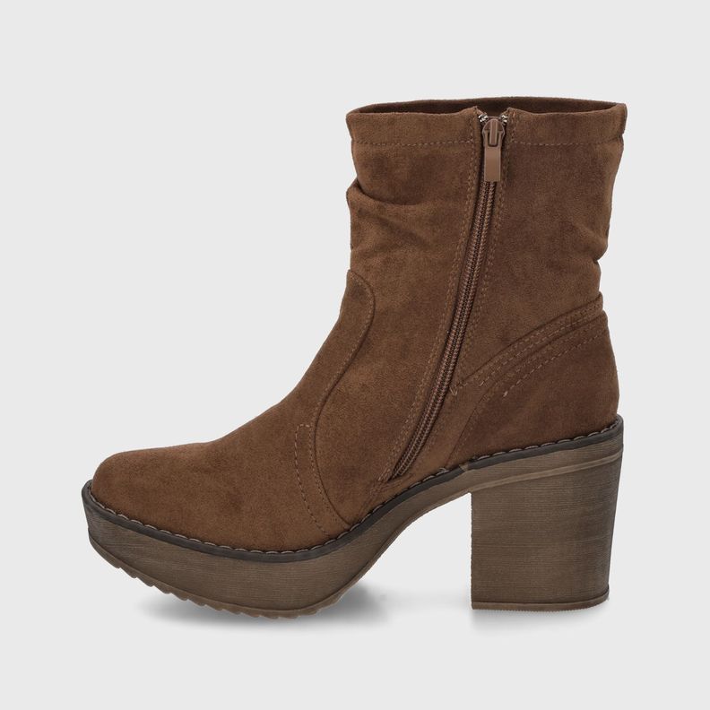 Botin Taco Café Mujer C7330 Gotta-3