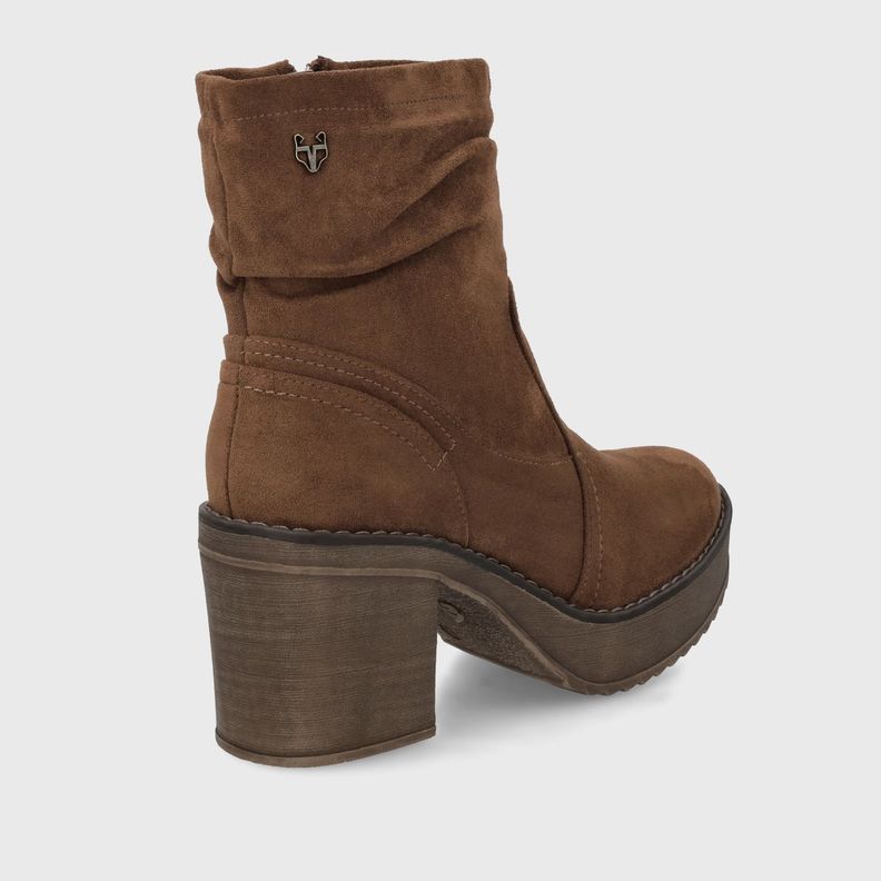 Botin Taco Café Mujer C7330 Gotta-4