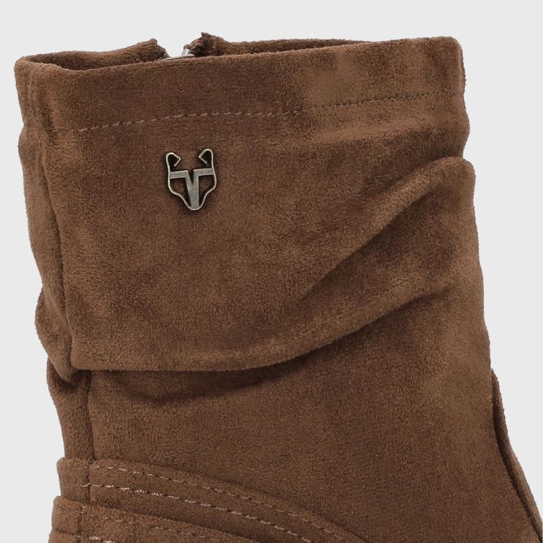 Botin Taco Café Mujer C7330 Gotta-5