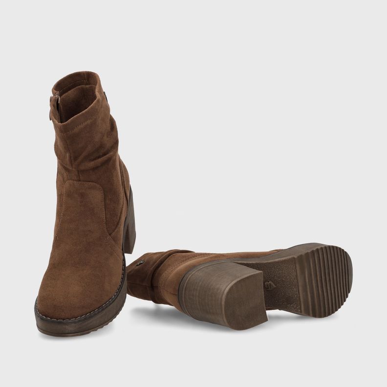 Botin Taco Café Mujer C7330 Gotta-6