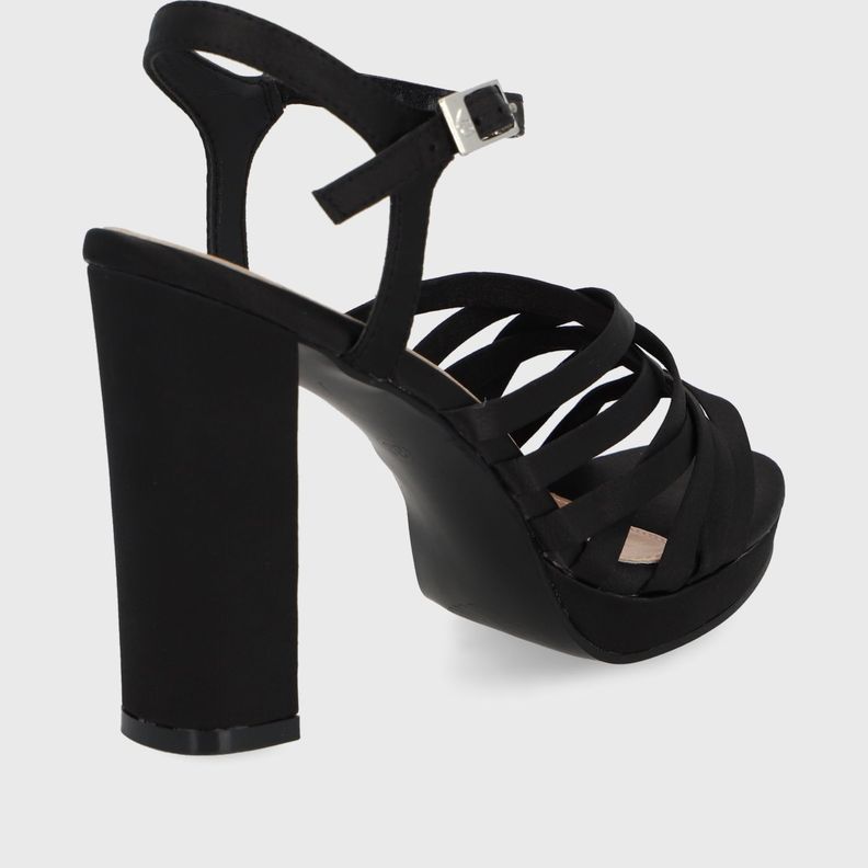 Sandalia Satin Negro Mujer 15837 Gotta-4
