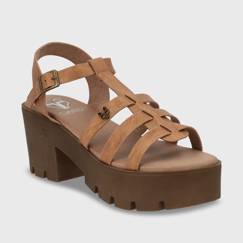 Sandalia Plataforma Beige Mujer 43023 Gotta-1