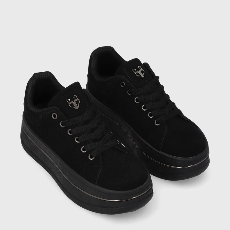 Zapatilla Plataforma Negra  Mujer 58011 Gotta-2