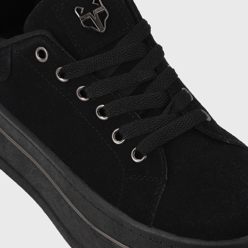 Zapatilla Plataforma Negra  Mujer 58011 Gotta-6