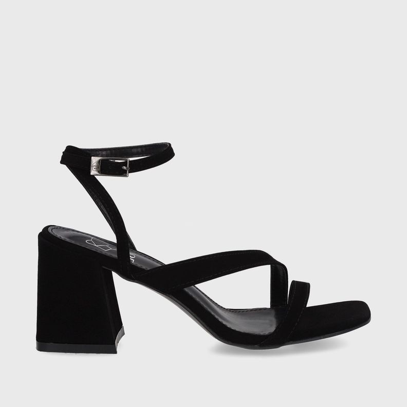 Sandalia Taco Negra Mujer 35132 Gotta-0