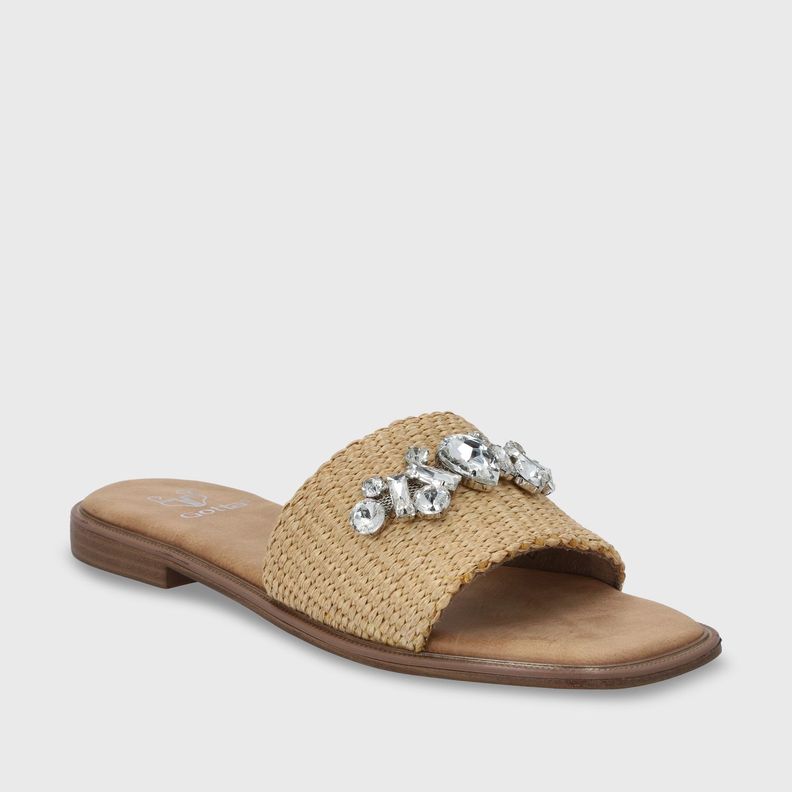 Sandalia Plano Rafia Mujer 55220 Gotta-1