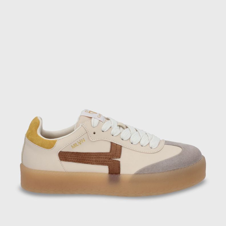 zapatilla Plano Beige Mujer 53740 Gotta-0