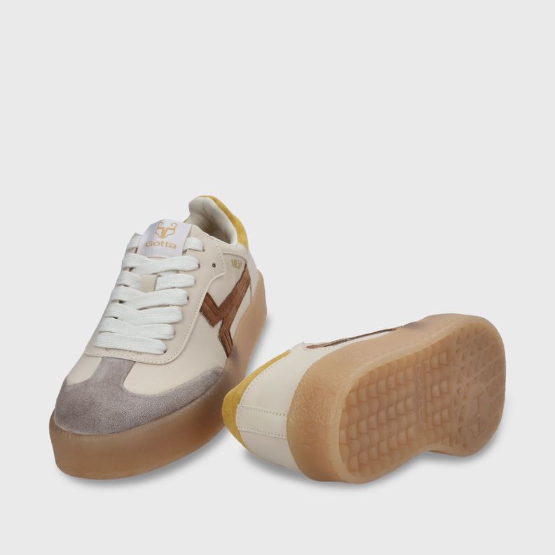zapatilla Plano Beige Mujer 53740 Gotta-6