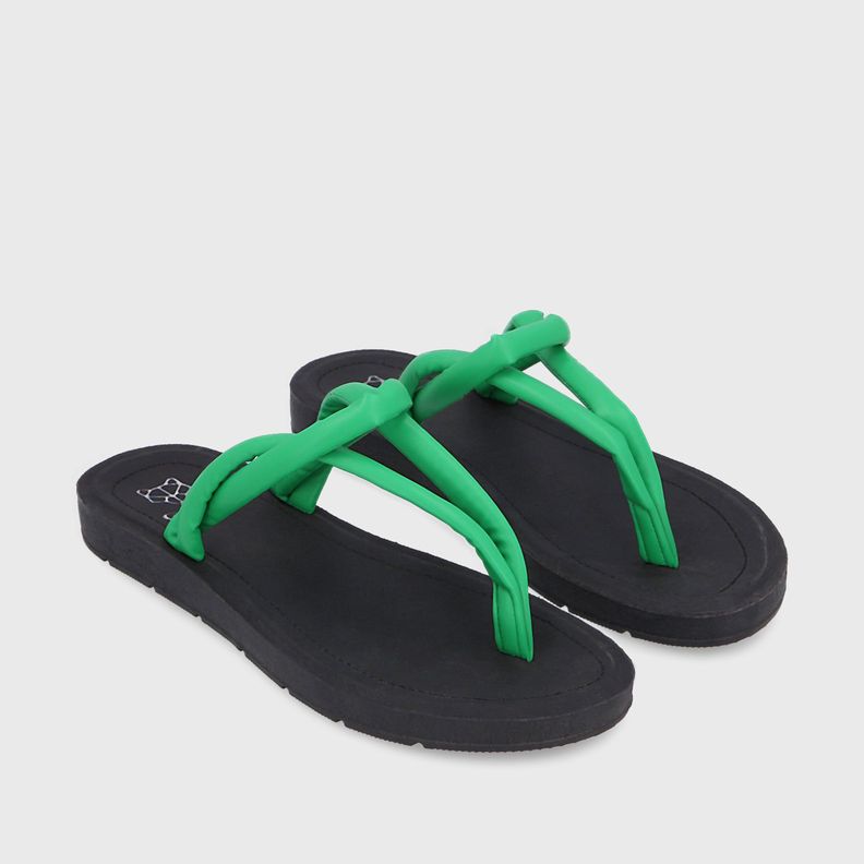 Sandalia Plana Verde Mujer 13254 Gotta-2
