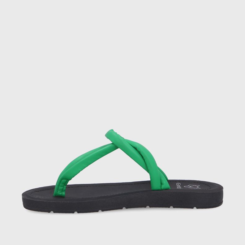 Sandalia Plana Verde Mujer 13254 Gotta-3