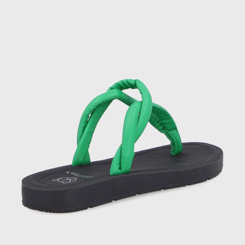 Sandalia Plana Verde Mujer 13254 Gotta-4