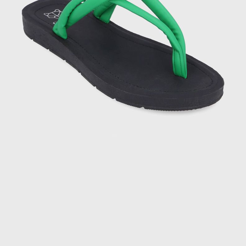 Sandalia Plana Verde Mujer 13254 Gotta-5