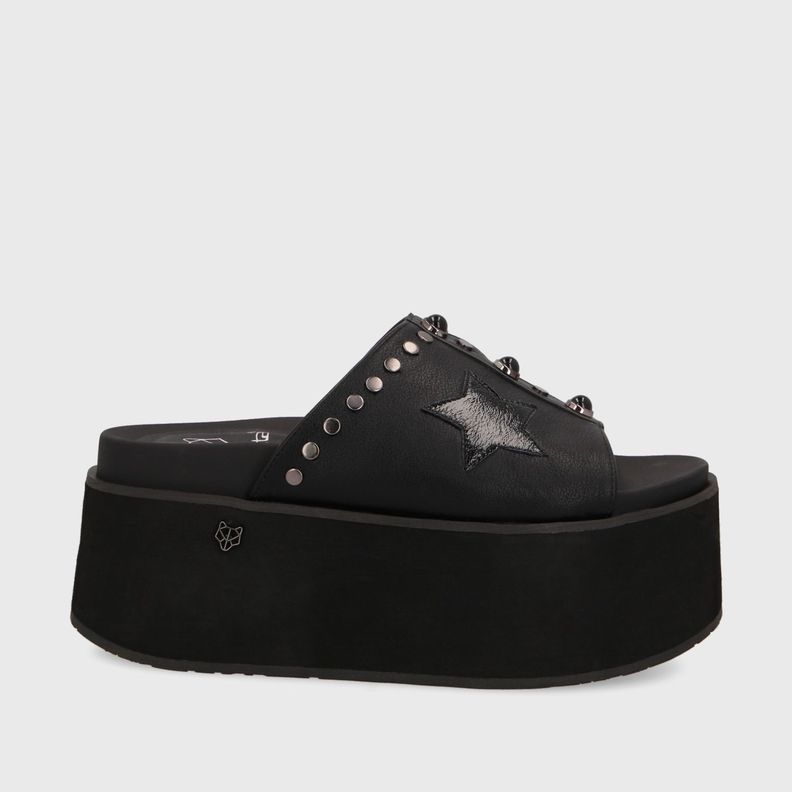Sandalia Plataforma Negra Mujer 35182 Gotta-0