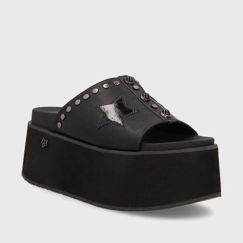 Sandalia Plataforma Negra Mujer 35182 Gotta-2