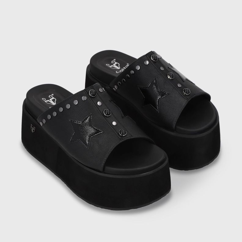 Sandalia Plataforma Negra Mujer 35182 Gotta-3