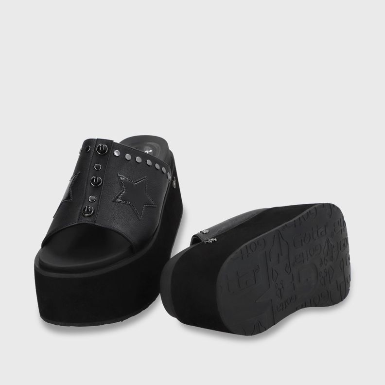 Sandalia Plataforma Negra Mujer 35182 Gotta-8