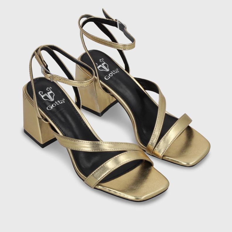 Sandalia Taco Oro Mujer 35132 Gotta-2