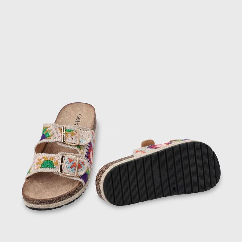 sandalia Plano Multicolor Mujer 52040 Gotta-5