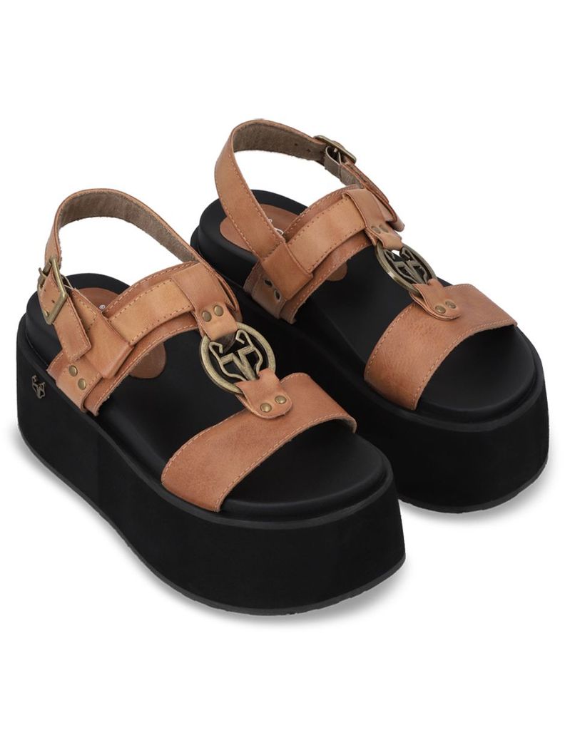 Sandalia Plataforma Beige Mujer 35186 Gotta-2