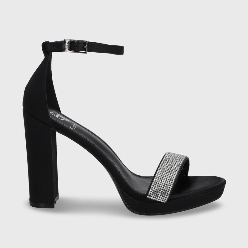 Sandalia Taco Negra Mujer 15835 Gotta-0