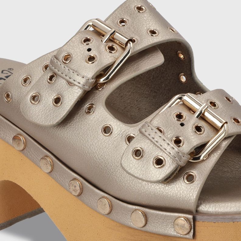Sandalia Plataforma Oro Mujer 35266 Gotta-5