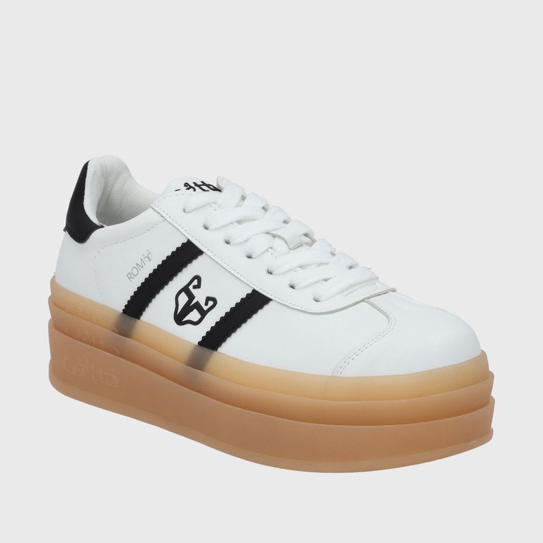 zapatilla Plataforma Blanco Mujer 53750 Gotta-1