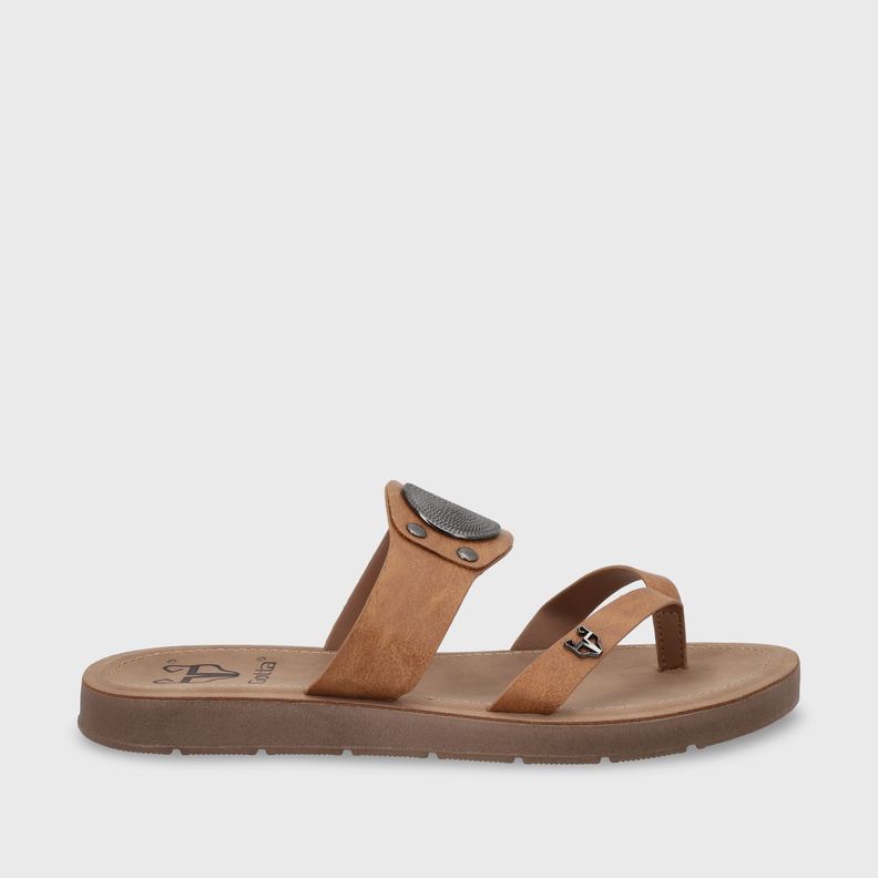 Sandalia Plano Beige Mujer 13256 Gotta-0