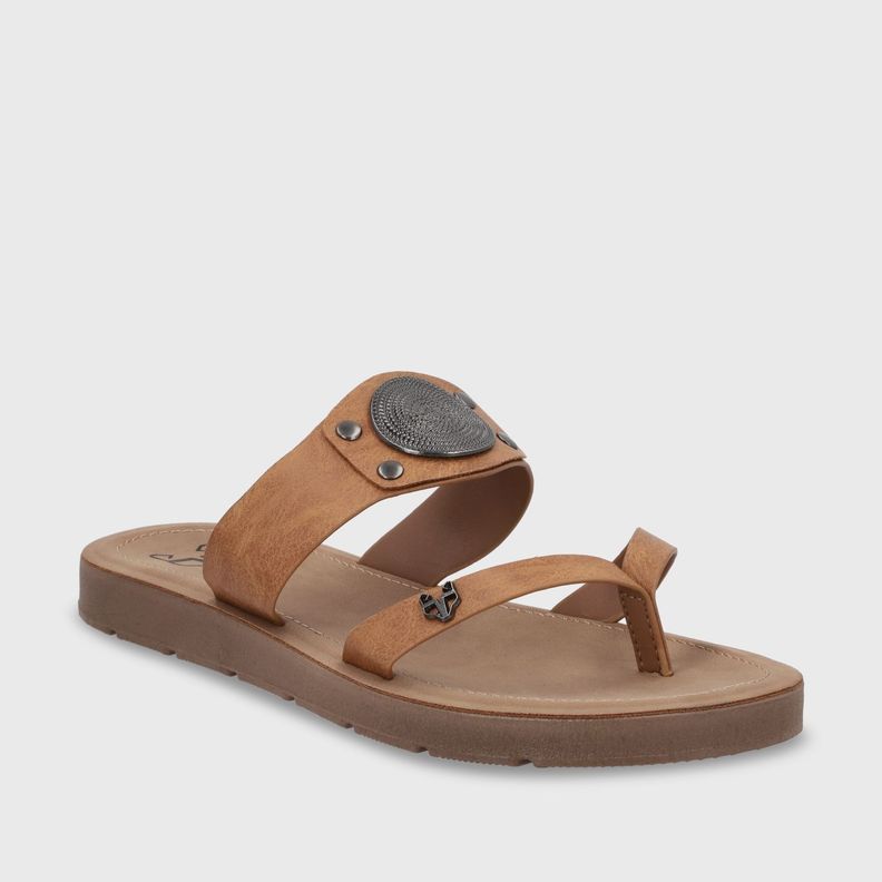 Sandalia Plano Beige Mujer 13256 Gotta-1