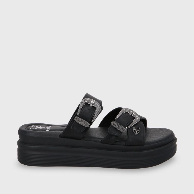 Sandalia Plataforma Negro Mujer 43015 Gotta